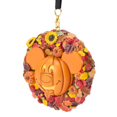 Mickey Mouse Jack o' Lantern Wreath Halloween Ornament