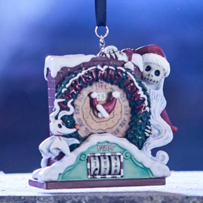 Jack Skellington and Zero Christmas Countdown Ornament, Tim Burton's The Nightmare Before Christmas