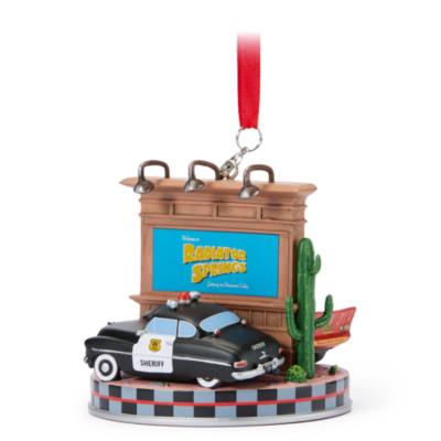 Sheriff and Lightning McQueen Ornament, Disney Pixar Cars
