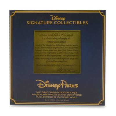 Walt Disney World r&eacute;plica de placa conmemorativa