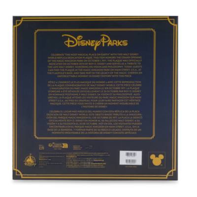 Walt Disney World r&eacute;plica de placa conmemorativa