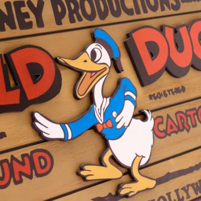 Donald Duck Wooden Sign