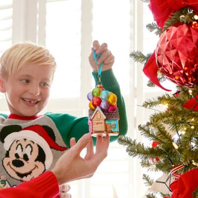 Oben - Haus - Sketchbook-Dekorationsst&uuml;ck aus Glas