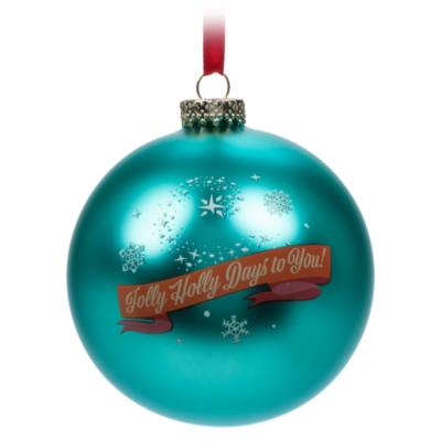 Micky und Minnie - Weihnachtliches Dekorationsst&uuml;ck aus Glas