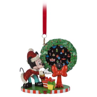 Mickey Mouse Wreath Festive Hanging Ornament