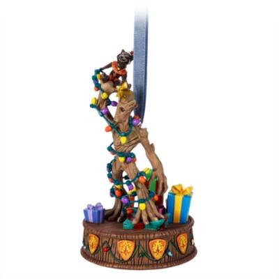 Adorno iluminaci&oacute;n Rocket y Groot, Guardianes de la Galaxia, Living Magic Sketchbook