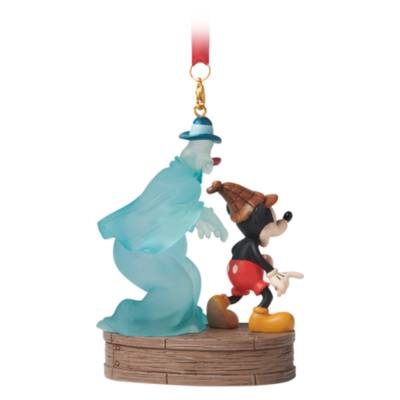 Mickey Mouse and Ghost Sketchbook Halloween Light-Up Ornament, Lonesome Ghosts