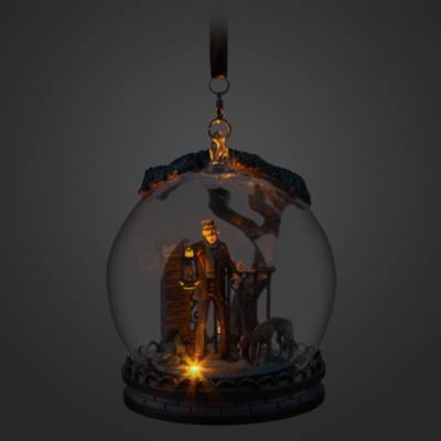 Caretaker and Dog Light Up Living Magic Ornament, The Haunted Mansion