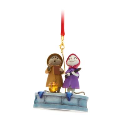 Bernard and Miss Bianca Light-Up Living Magic Sketchbook Ornament, The Rescuers