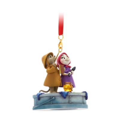 Bernard and Miss Bianca Light-Up Living Magic Sketchbook Ornament, The Rescuers