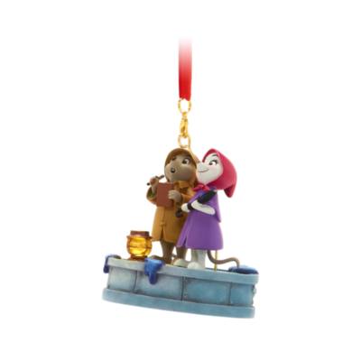 Bernard and Miss Bianca Light-Up Living Magic Sketchbook Ornament, The Rescuers