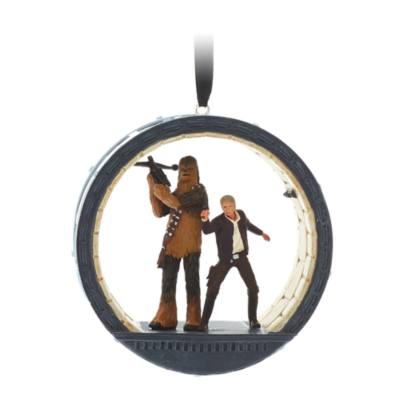 Han Solo and Chewbacca Sketchbook Ornament, Star Wars: The Force Awakens