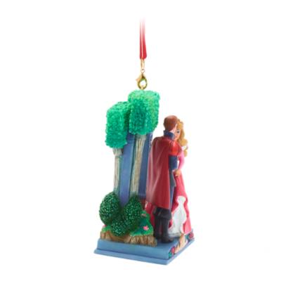 Aurora and Phillip Pink Sketchbook Ornament, Sleeping Beauty