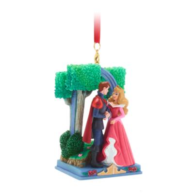 Aurora and Phillip Pink Sketchbook Ornament, Sleeping Beauty