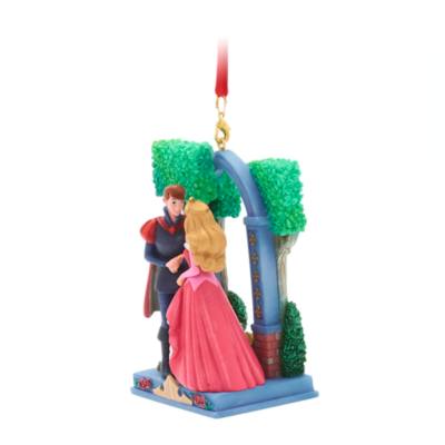 Aurora and Phillip Pink Sketchbook Ornament, Sleeping Beauty