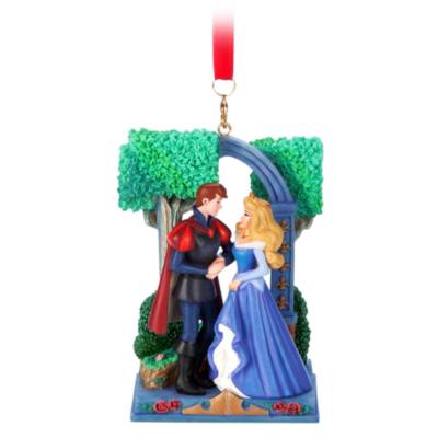 Aurora and Phillip Blue Sketchbook Ornament, Sleeping Beauty