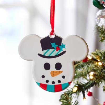 Mickey Mouse Icon Snowman Ornament