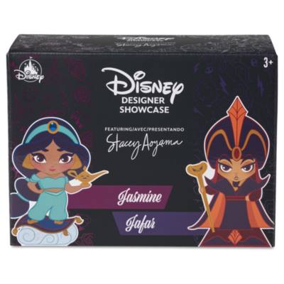 Jasmine and Jafar Disney Designer Showcase Vinyl Figurine Set by Stacey Aoyama, Aladdin