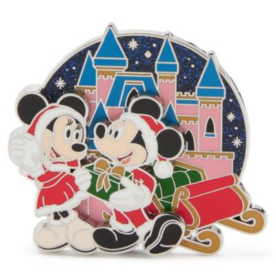 Mickey and Minnie Mouse Limited Edition Festive Pin