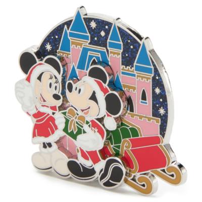 Mickey and Minnie Mouse Limited Edition Festive Pin