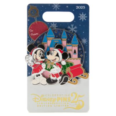 Mickey and Minnie Mouse Limited Edition Festive Pin