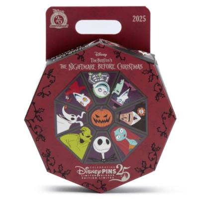 Set pins misteriosos lanzamiento limitado Pesadilla antes de Navidad, Tim Burton