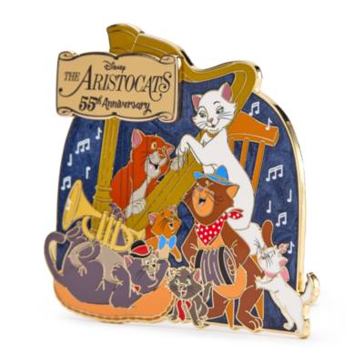 Pin's broche Les Aristochats 55e&nbsp;anniversaire en &eacute;dition limit&eacute;e