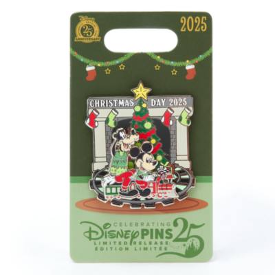 Mickey and Goofy Christmas Day 2025 Limited Release Pin