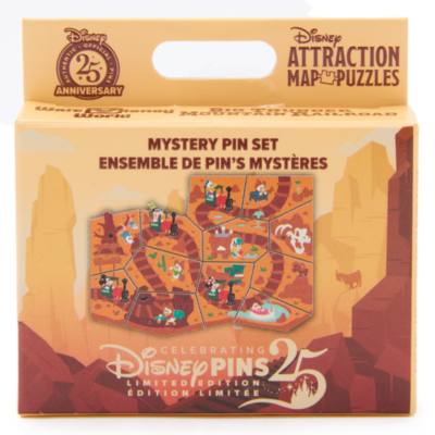 Walt Disney World Big Thunder Mountain Limited Edition Mystery Pin, Disney Attraction Map Puzzles Series