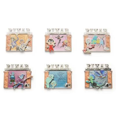 Pixar Animation Studios 40 Years Limited Edition Pin Set 4 of 5
