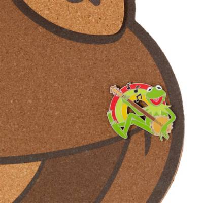 Bacheca in sughero da collezione dei Muppets Disney Park Day con pin di Kermit