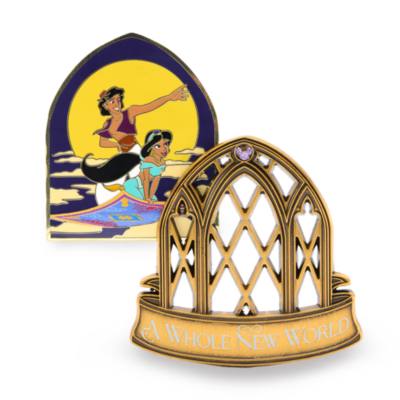 Aladdin und Prinzessin Jasmin - Disney Artist Kollektion - Anstecknadel in limitierter Edition von Jes Willis