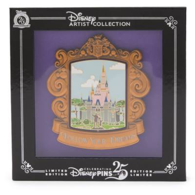 Pin's broche roulette Walt Disney et Mickey en &eacute;dition limit&eacute;e, collection Disney Artist par Jes Willis
