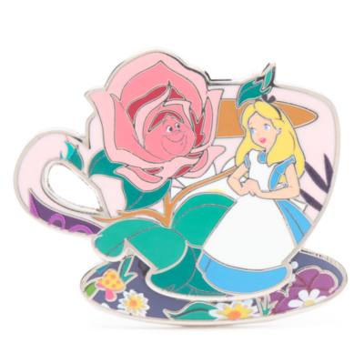 Pin's Alice avec fleur en &eacute;dition limit&eacute;e, Alice au Pays des Merveilles