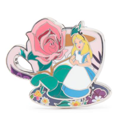 Pin's Alice avec fleur en &eacute;dition limit&eacute;e, Alice au Pays des Merveilles