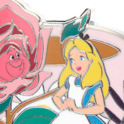 Pin's Alice avec fleur en &eacute;dition limit&eacute;e, Alice au Pays des Merveilles