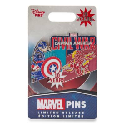 Pin's Captain America: Civil War 10e&nbsp;anniversaire en &eacute;dition limit&eacute;e