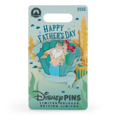 Pin's Ariel et Le Roi Triton F&ecirc;te des P&egrave;res&nbsp;2026 en &eacute;dition limit&eacute;e, La Petite Sir&egrave;ne