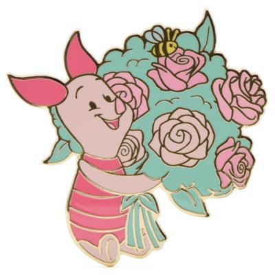 Pin's Porcinet avec fleurs en &eacute;dition limit&eacute;e, Winnie l'Ourson