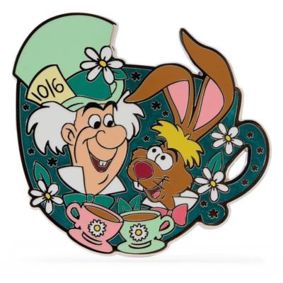 Pin's Chapelier Fou et Li&egrave;vre de Mars en &eacute;dition limit&eacute;e, Alice au Pays des Merveilles