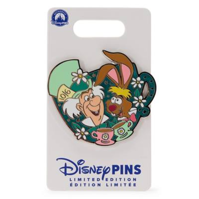 Pin's Chapelier Fou et Li&egrave;vre de Mars en &eacute;dition limit&eacute;e, Alice au Pays des Merveilles