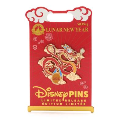 Pin edici&oacute;n limitada Mushu, Mul&aacute;n, A&ntilde;o Nuevo Lunar 2024