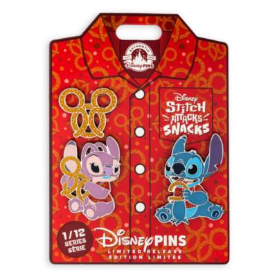 Stitch Attacks Snacks Limited Release Pretzel Pin Set, 1 of 12