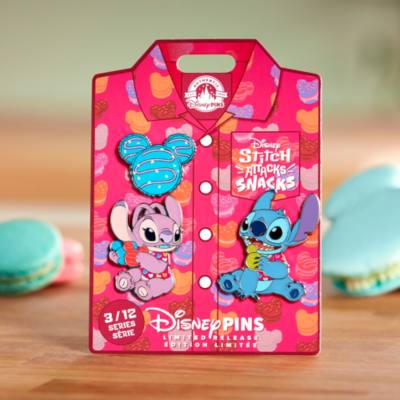 Stitch Attacks Snacks Limited Release Macaron Pin Set, 3 of 12