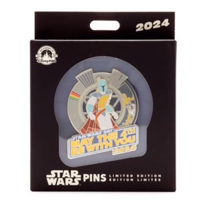 Boba Fett, C-3PO and R2-D2 Star Wars Day May the 4th 2024 Limited Edition Jumbo Pin
