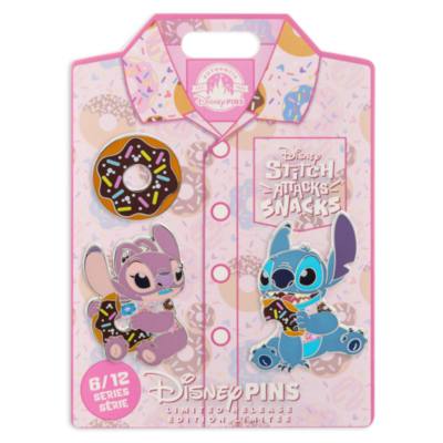 Stitch Attacks Snacks Doughnut Limited Release Pin Set, 6 of 12