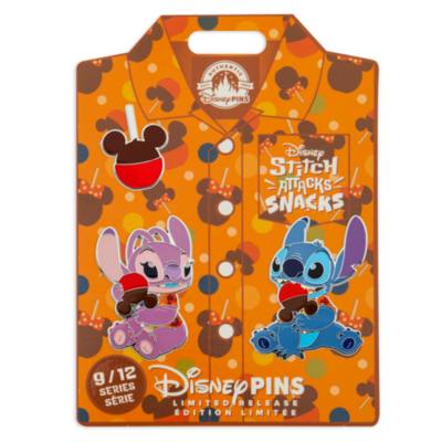 Stitch Attacks Snacks Candy Apple Limited Release Pin Set, 9 of 12