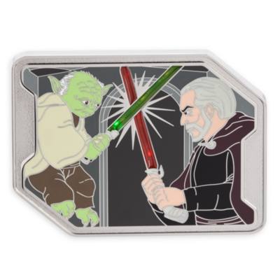 Maxi pin luminosa in edizione limitata Yoda e Conte Dooku, Star Wars: L'attacco dei cloni