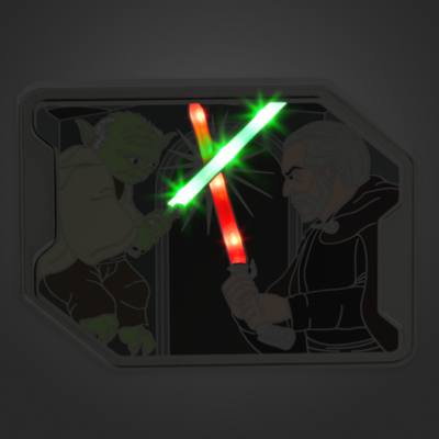 Maxi pin luminosa in edizione limitata Yoda e Conte Dooku, Star Wars: L'attacco dei cloni