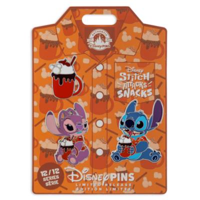Stitch Attacks Snacks Hot Chocolate Limited Release Pin Set, 12 of 12
